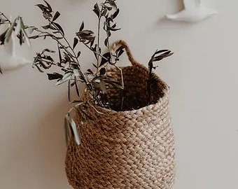 Panier de rangement en jute médium