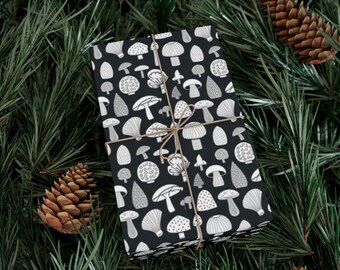 Mushrooms Gift Wrap Papers Ai Generated to accentuate the beauty and the uniqueness,comes as a sheets or rolls,One of a kind design,mUnique