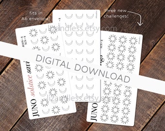 JUNO Solstice Savings | Digital Download | Northern and Southern Hemisphere Savings Challenge | Low Budget Savings Challenge