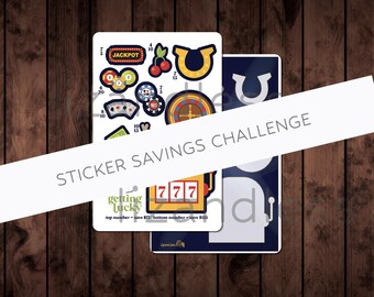 GETTING LUCKY Try Your Luck Savings Challenge  | Sticker Savings Challenge | Cash Budgeting | Save With Stickers