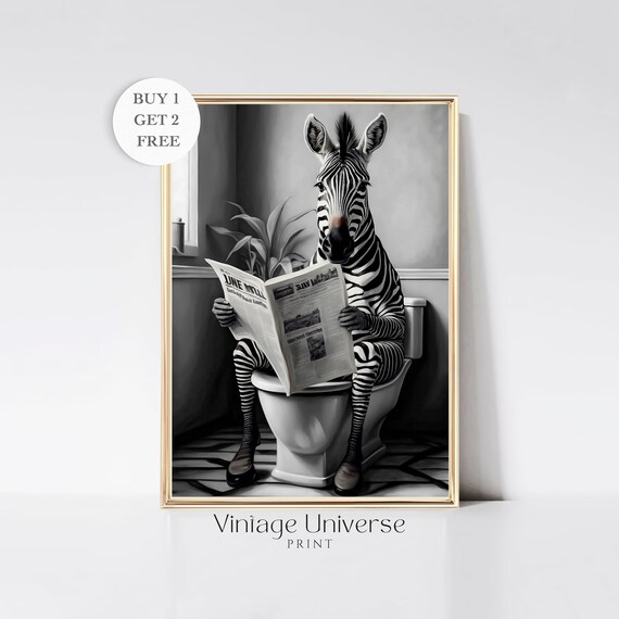 Toilet wall art discount