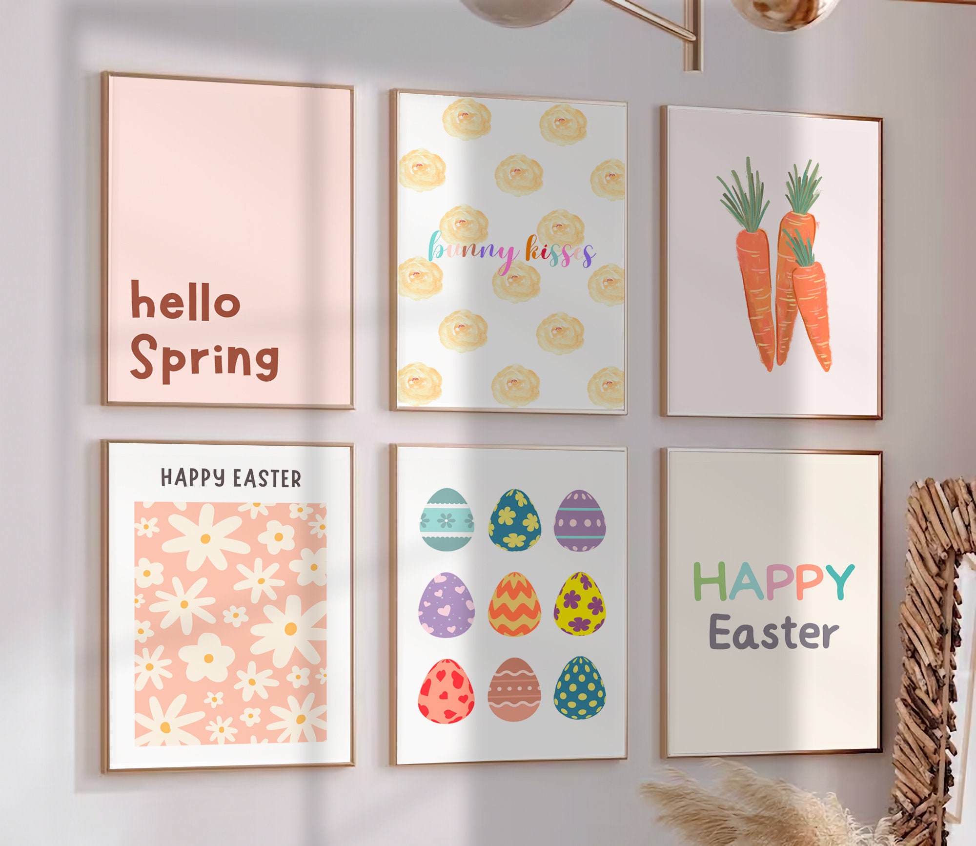 Easter Printable Wall Art Mega Bundle Set of 25 Easter Digital Art ...