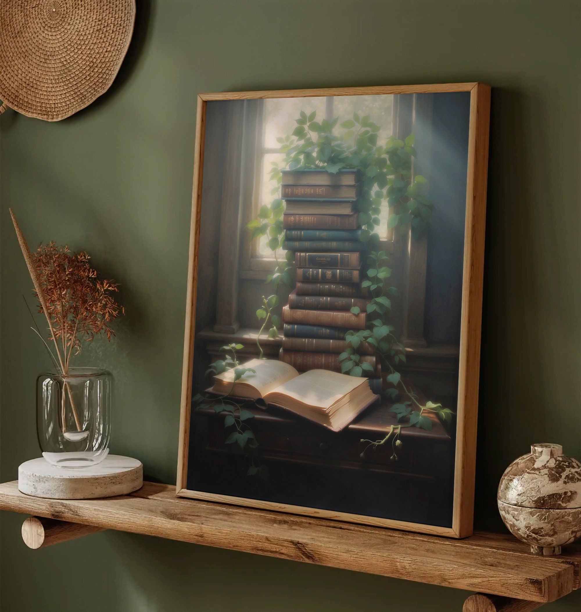 Nature Bookstore, Dark Cottagecore, Dark Academia Decor, Vintage ...