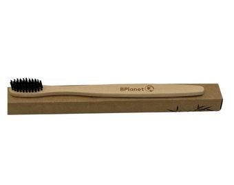 Bambus Zahnbürste - 12 Stück - 100% biologisch abbaubarer Griff - Zahnbürste - Mundhygiene - Zahnhygiene - Badezimmer - Aktivkohle - Bambus