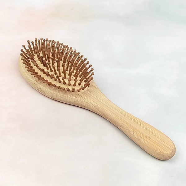 Bambus Massage Haarbürste | BPlanet - Bambus Haarbürste mit Naturborsten  - Natur-Bürste mit Bambusborsten für natürlich schöne Haare