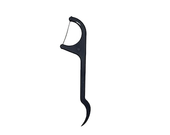 Dental floss picks - with bamboo activated carbon - 250 pieces - Floss picks teeth - Dental hygiene - Bamboo activated carbon