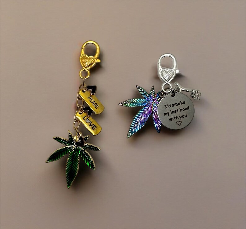 Vape charm Marijuana jewelry keychain, cannabis leaf jewelry charms, vape jewelry keychain, e-pen charms, dab pen keychain charms image 2