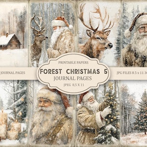 Julklappskit i skogen: Utskrivbara klippbokssidor (JPG, PDF), del 5