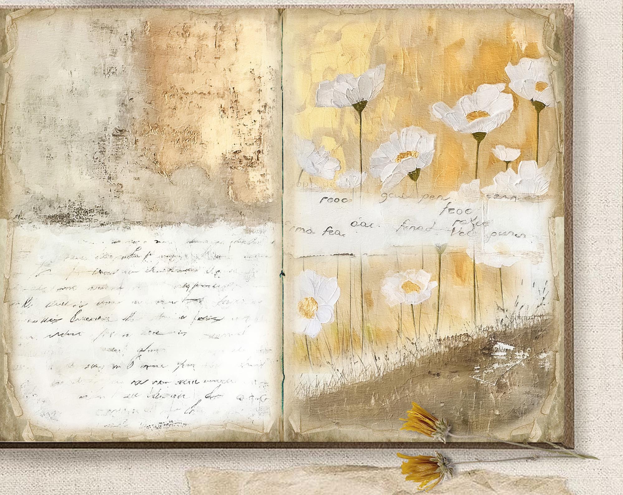 Golden Moments Rustic Junk Journal Printable Pages, Junk Journal Kit ...