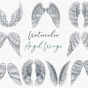 Engel Flügel Clipart, Halo Clipart, Himmel Clipart, Weiße Flügel PNG, Feenflügel, Benutzerdefiniertes Portrait, Sublimation, Planer Aufkleber