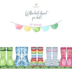 Clipart personalizado, clipart de botas de agua para niños, clipart de botas de agua, clipart de botas de lluvia, clipart de botas de agua familiares PNG