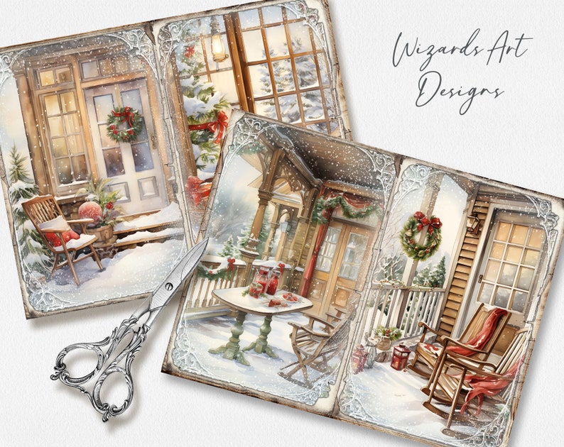 Cosy Christmas Junk Journal Kit, Merry Christmas Junk Journal Pages ...