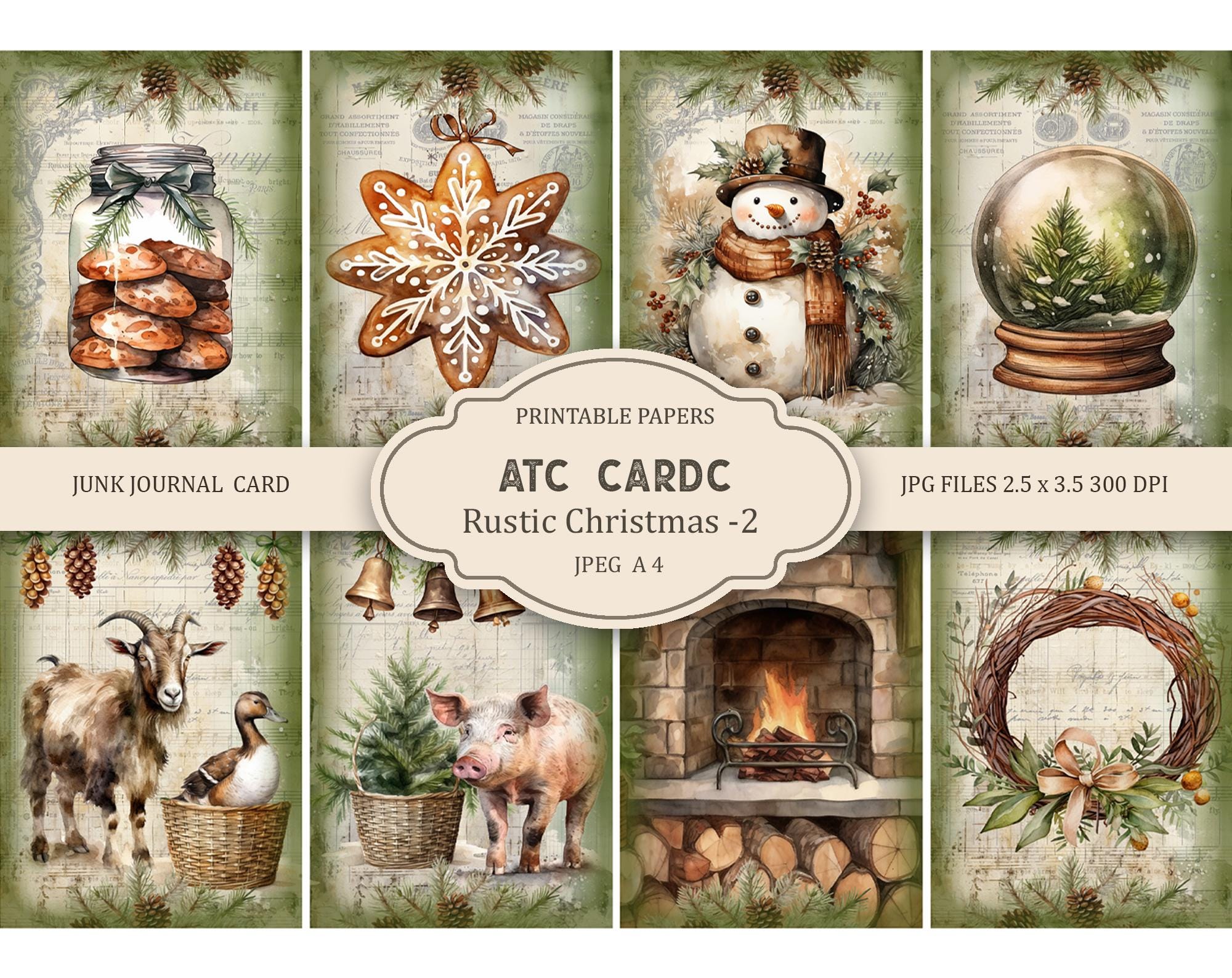 Free Printable Atc Christmas Free Printable Atc Christmas