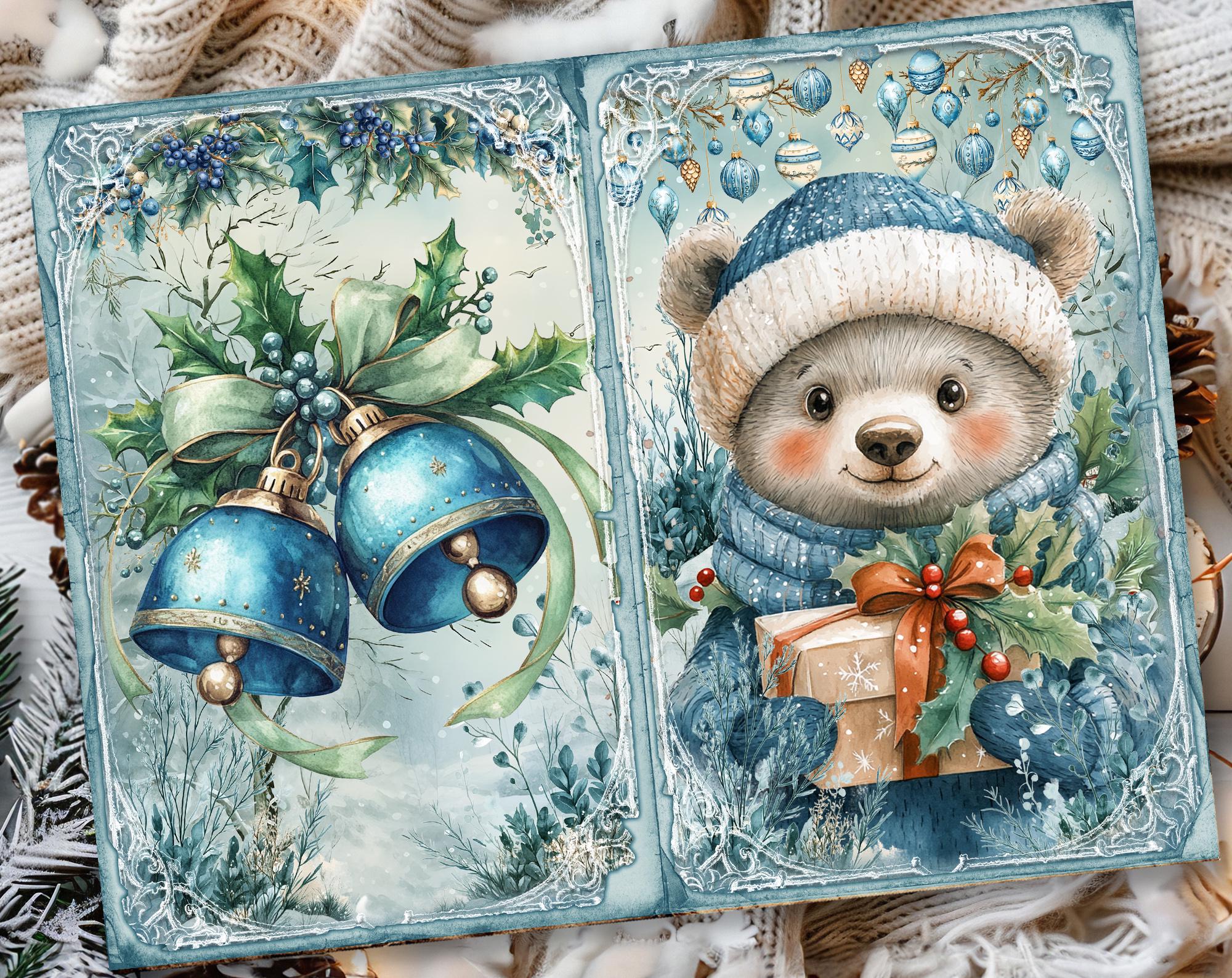 Christmas Magic 1 Junk Journal Printable Pages, Junk Journal Kit ...