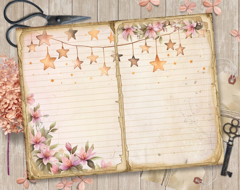 Fairy Garden Junk Journal Kit: Printable Scrapbook Pages, Fairies ...