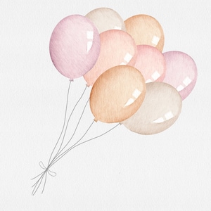 Aquarel ballonnen clipart png, verjaardag clipart, ballon png, ballonnen clipart, verjaardag ballon png, partij clipart, baby shower clipart afbeelding 5