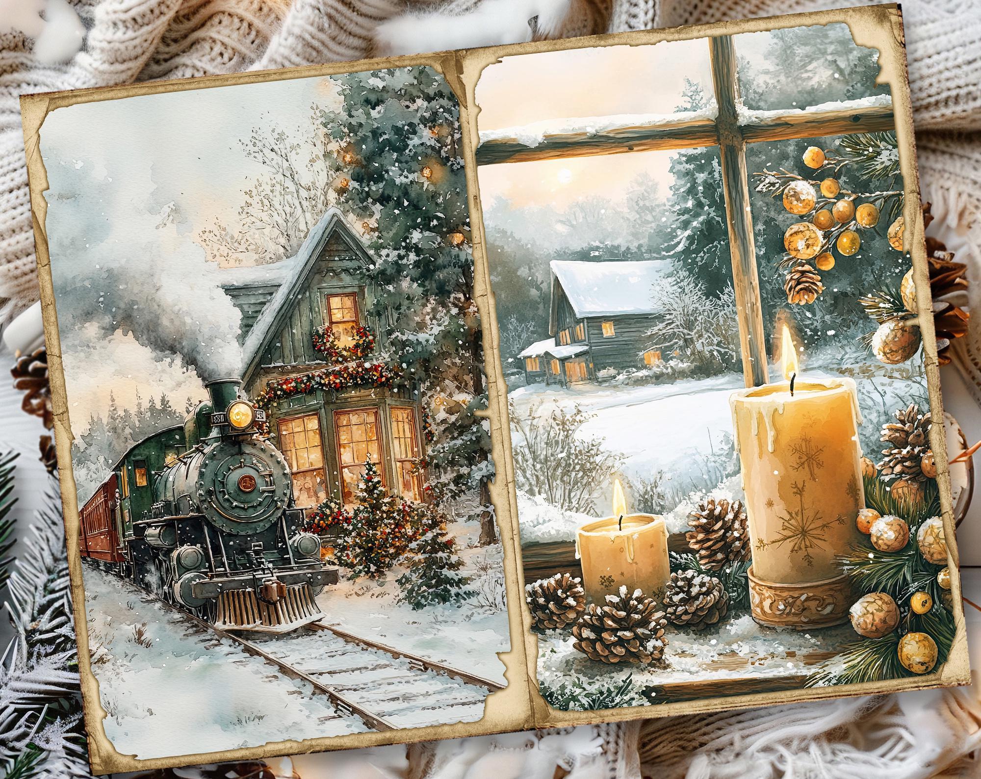Cozy Christmas Junk Journal Printable Pages, Junk Journal Kit ...