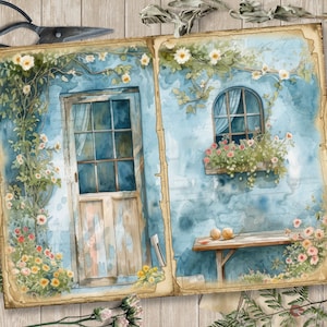 Cottage Garden Junk Journal Pages, Spring Ephemera, Scrapbook Printable ...