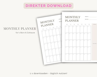 Instant Download Daily Planner Printable & Digital - Etsy