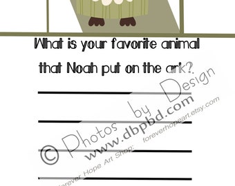 Noahs Ark Story for Kids 4-10 Digital Download (2pages)