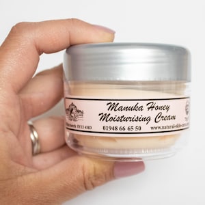 Manuka Honey Moisturising Cream by Elegance Natural Skin Care Luxurious Nourishing Non Greasy Moisturiser Sensitive Repair Dry Skin