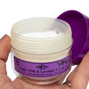 Goats Milk & Lavender Moisturising Cream 75g Rich intensive Direct from Maker UK made with Pure Lavender essential oil