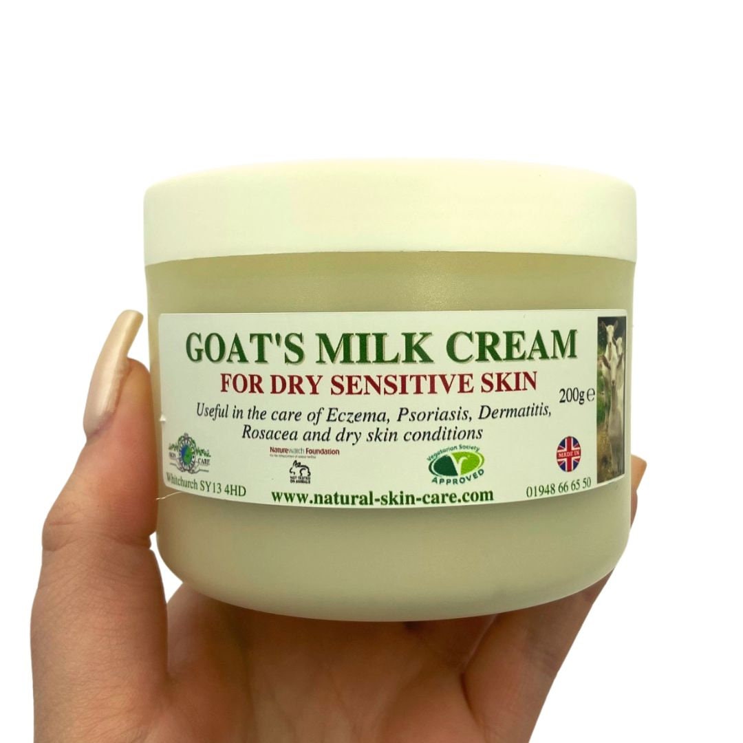 Goats Milk Moisturising Cream by Elegance Natural Skin Care. Formulated