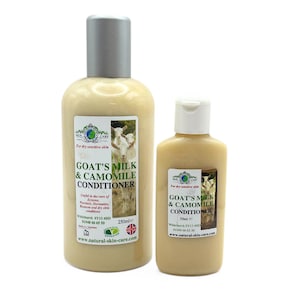 Ziegenmilch & Kamille Kamille Conditioner für Psoriasis, Ekzeme, Dermatitis und trockene empfindliche Kopfhaut von Elegance Natural Skin Care UK