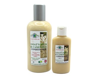 Goats Milk & Camomile Chamomile Conditioner for Psoriasis, Eczema, Dermatitis and Dry Sensitive Scalp by Elegance Natural Skin Care UK