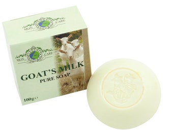 Goats Milk Pure Soap 100g Triple Milled Hand Finished Elegance Natural Skin Care For Dry Sensitive Skin Eczema Psoriasis Dermatitis Rosacea