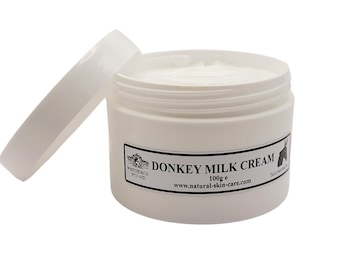 Donkey Milk Moisturising Cream 100g by Elegance Natural Skin Care useful in the care of dry sensitive skin Mature Aged Skin Face Day Cream