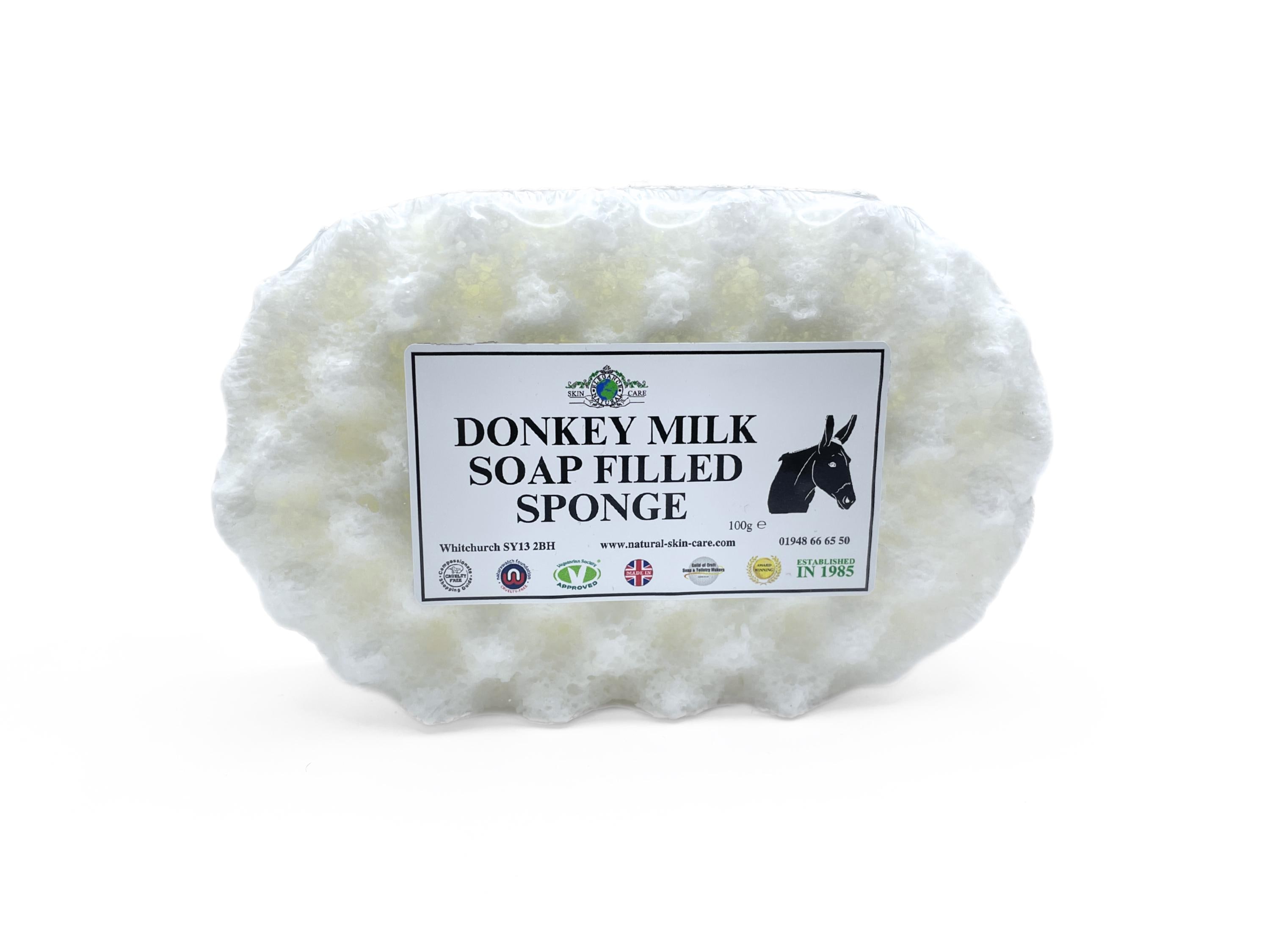 Donkey Milk Soap Sponge Hand Finished Elegance Natural Skin Care Dry Sensitive Skin Eczema Psoriasis Dermatitis Rosacea exfoliating scrub