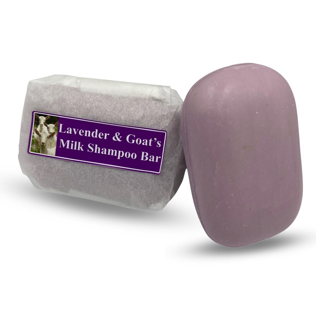 Lavender & Goats Milk Shampoo Bar 100g by Elegance Natural Skin Care