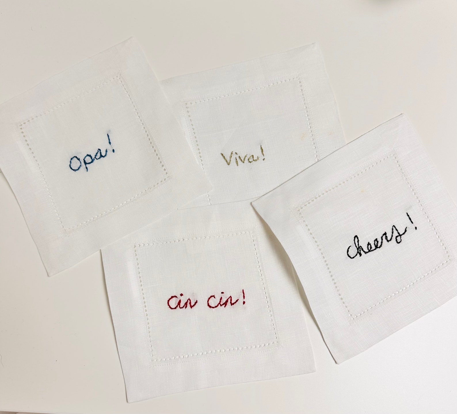 Celebratory cocktail napkin set by SudaisDesign