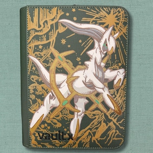 Custom Hand Painted Arceus 4 Pocket VaultX TCG Binder