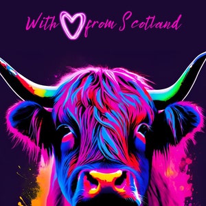 Highland Cow Print: Scottish Farmhouse Decor (A4 Digital Download