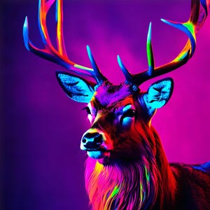 Majestic Stag Scotland Print: Scottish Animal Digital Download A4