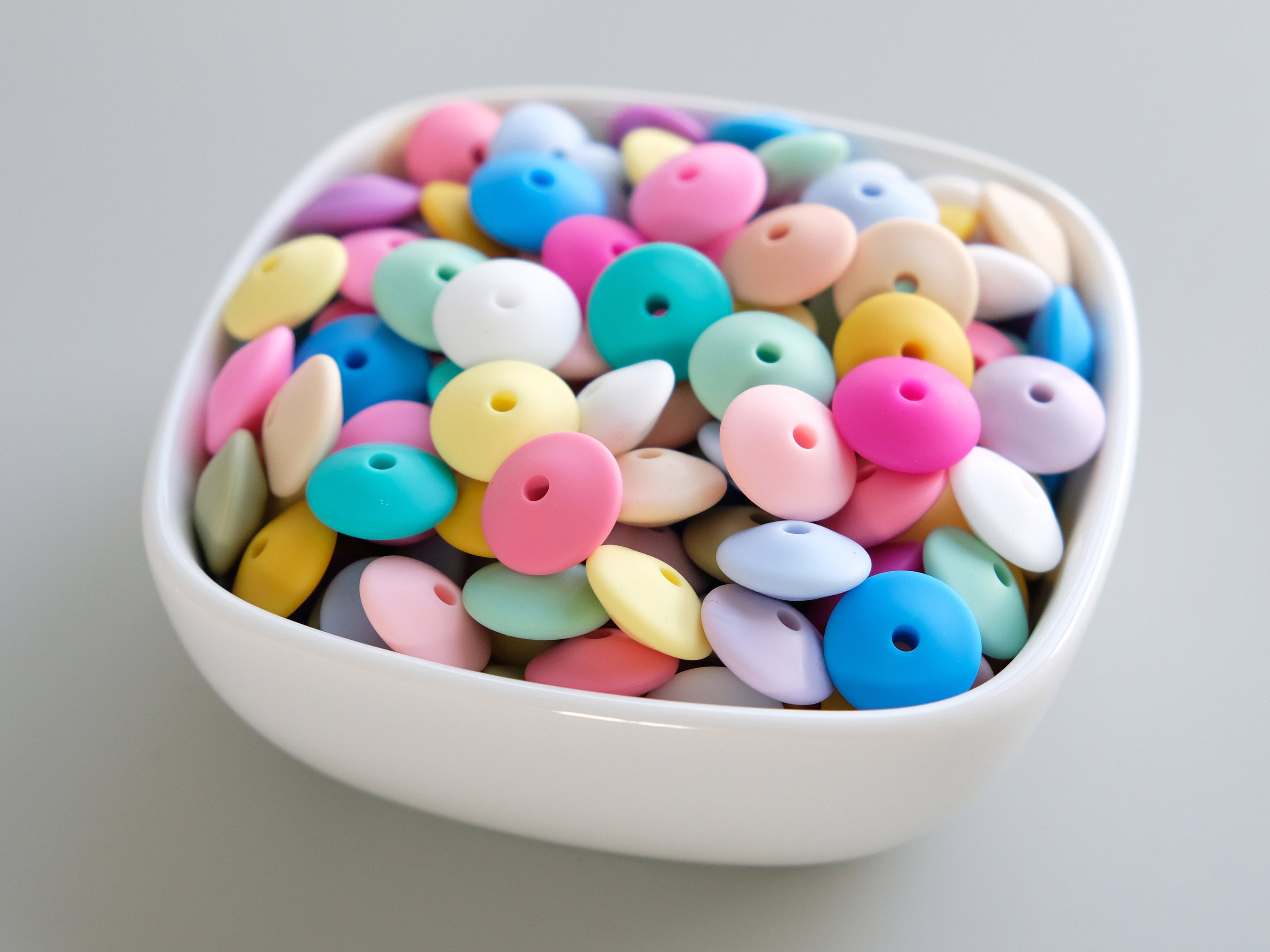 15mm Silicone Beads 