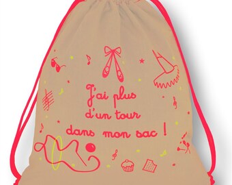 Girls Backpack - “I have more than one trick up my sleeve!” - BEIGE