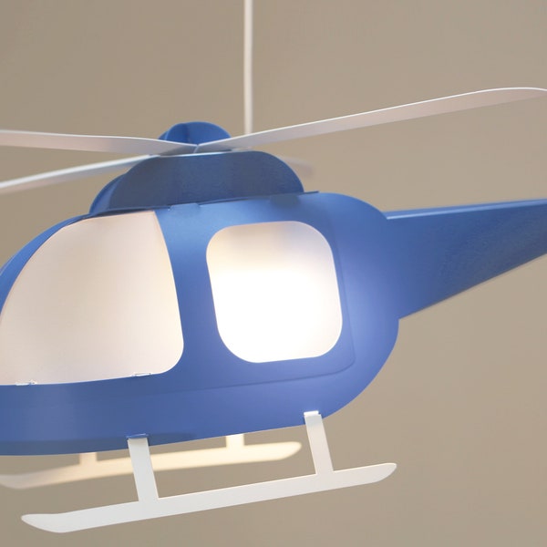 BLUE HELICOPTER Children's Pendant Lamp