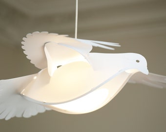 WHITE DOVE children's pendant lamp