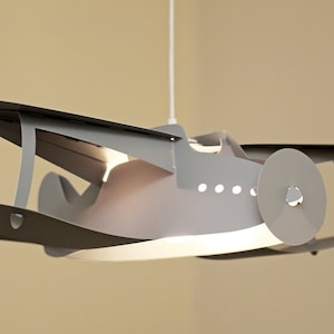 GREY PLANE children&#39;s pendant lamp