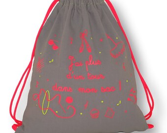 Girls Backpack - “I have more than one trick up my sleeve!” - GRAY