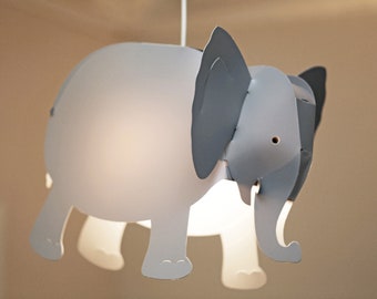 Lampe suspension enfant ELEPHANT GRIS