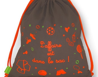 Boys Backpack - “The deal is in the bag!” - BROWN