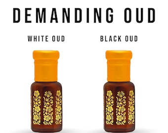 White Oud and Black Oud Combo Attar Set of 2 Concentrated Perfume oil for Unisex