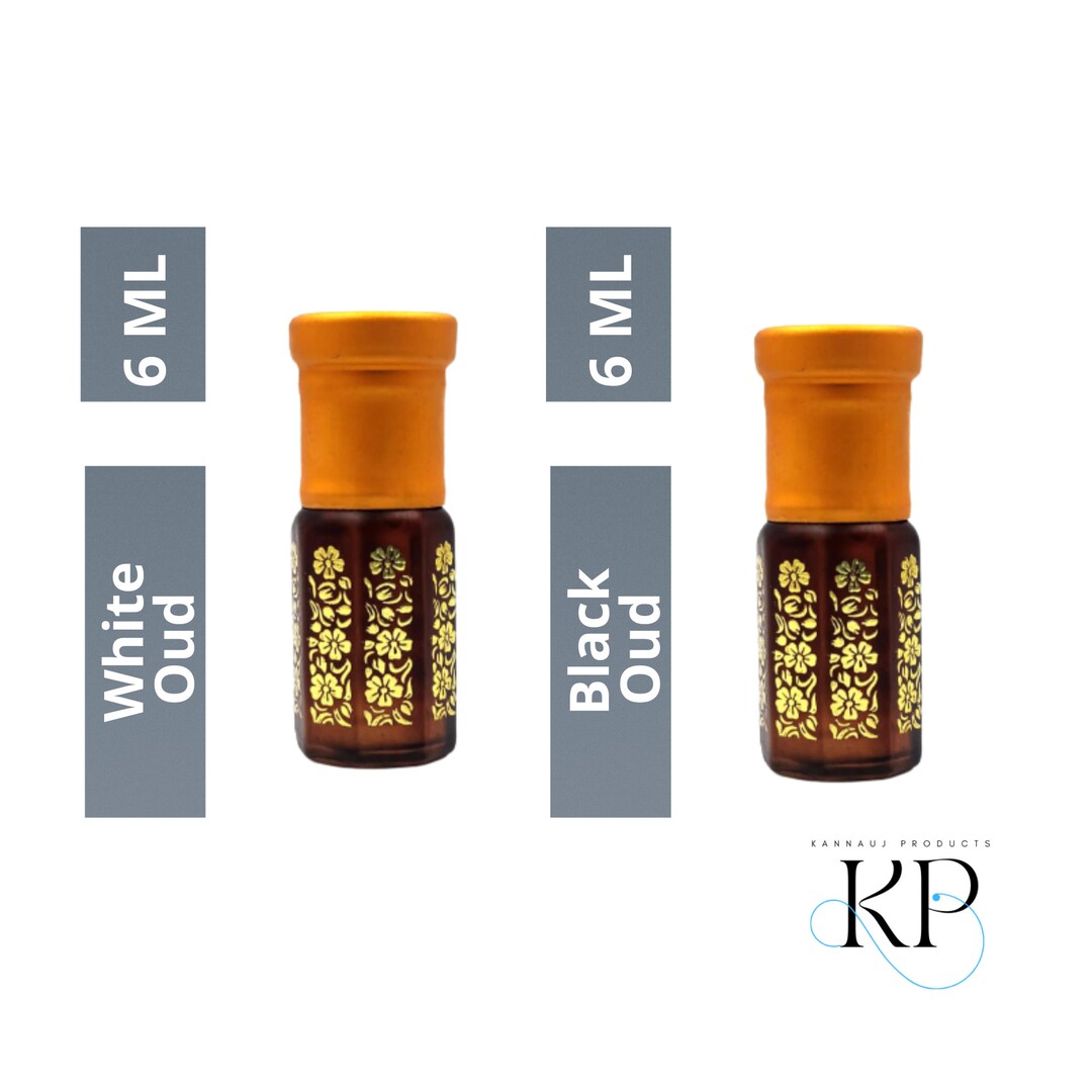 White Oud and Black Oud Combo Attar Set of 2 Concentrated Etsy