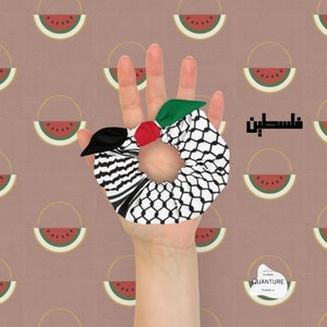 Palestine Kuffiya hair Scrunchie