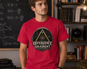 Divergence of the Gradient Shirt, Laplacian Secret Society Math Tee, Funny Calculus Physics STEM Gift