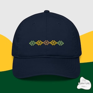 Berber Kabyle Amazigh eyes embroidery Organic dad hat